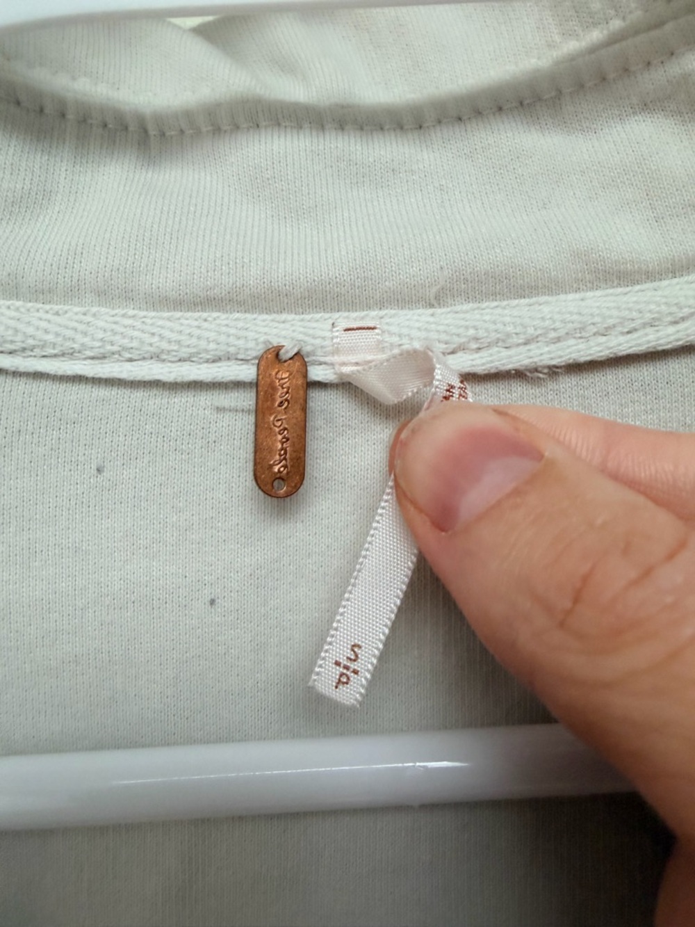 Free People Cream Button-Down Shacket with Patch Elbows - Picture 3 of 4
